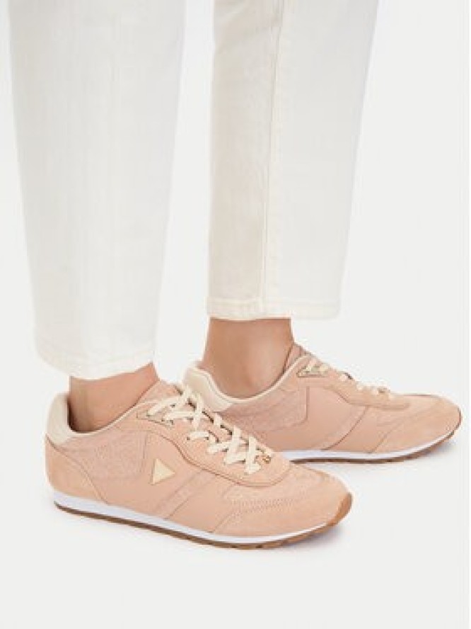 Guess Sneakersy FLTTYR SUE12 Beżowy jasny