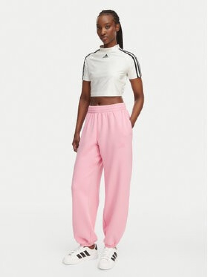 adidas Spodnie dresowe Soft Lux KA7019 Różowy Loose Fit