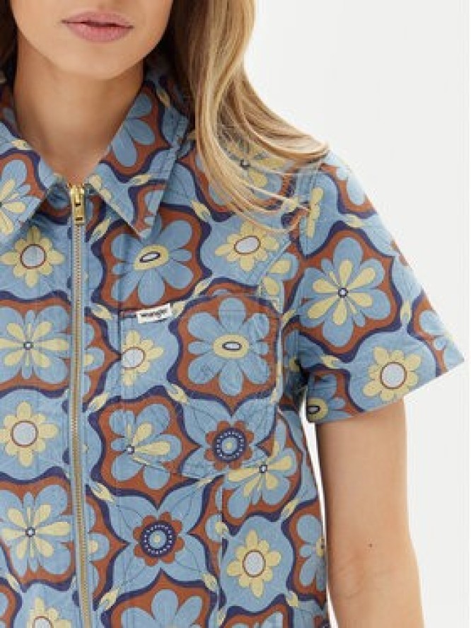 Wrangler Koszula jeansowa 112362607 Niebieski Slim Fit