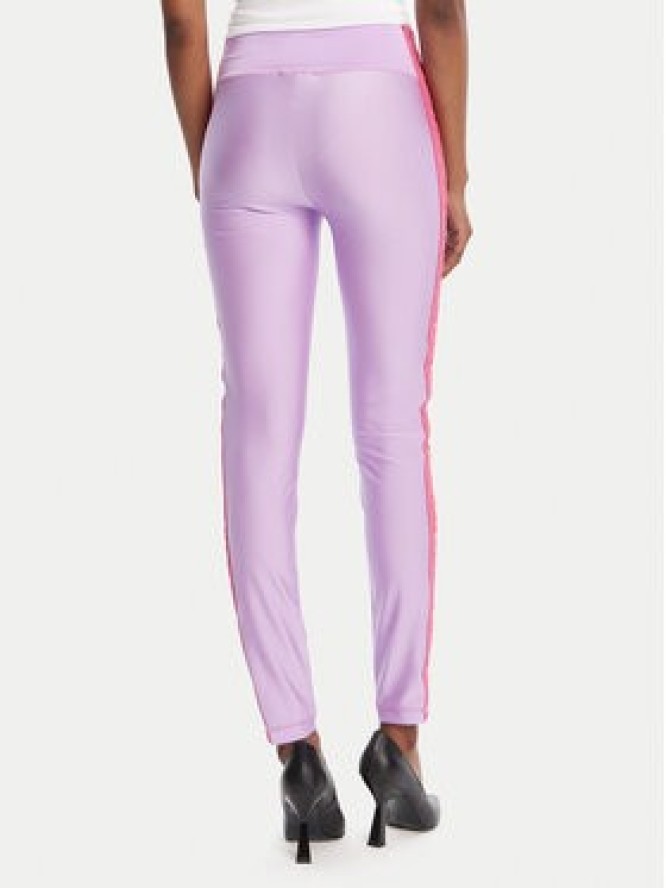 Versace Jeans Couture Legginsy 79HAC114 N0008 Fioletowy Slim Fit