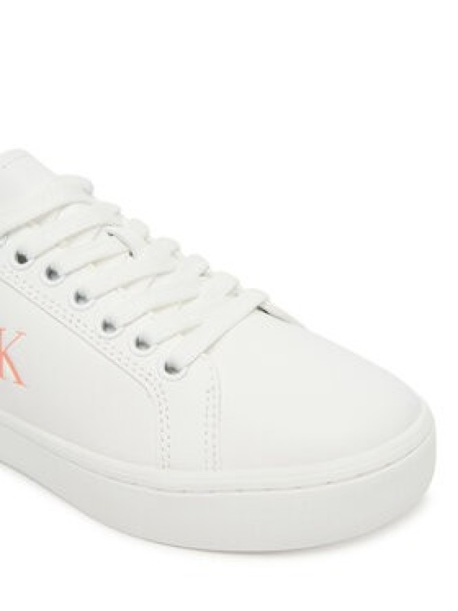 Calvin Klein Jeans Sneakersy Classic Cupsole Ru Patch Lth Wn YW0YW01845 Biały