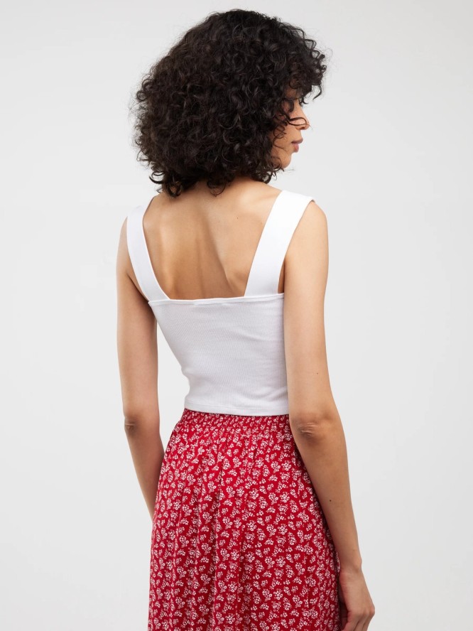 Top damski w prążek biały Serecona 101