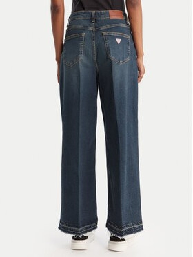Guess Jeans Jeansy W5BA2Z D5RAB Granatowy Wide Leg