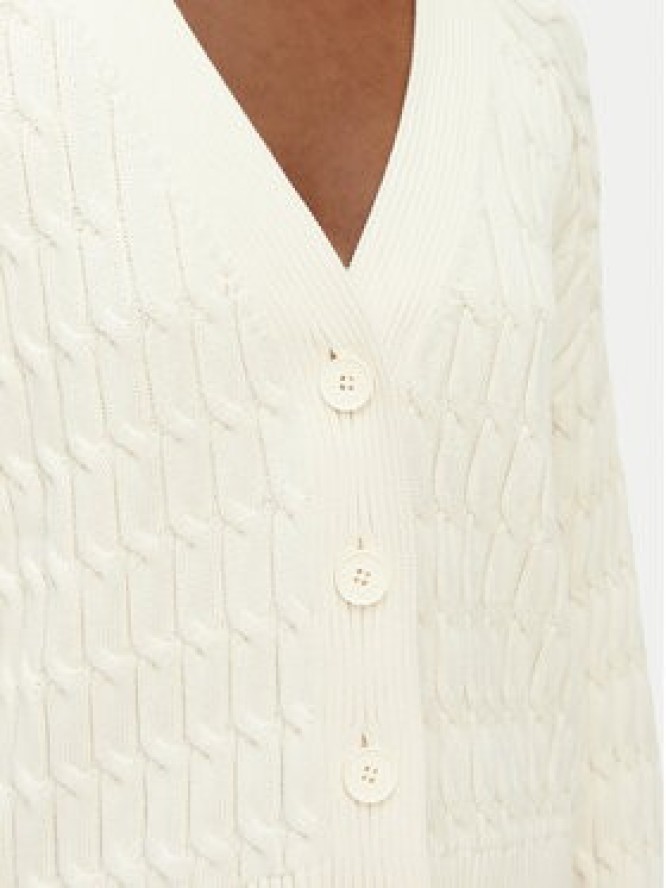 Tommy Hilfiger Kardigan WW0WW50078 Kremowy Relaxed Fit
