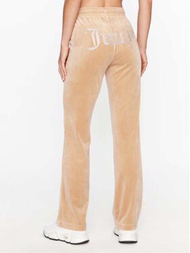 Juicy Couture Spodnie dresowe Tina JCAPW045 Beżowy Regular Fit