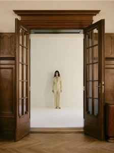 Koronkowe spodnie - jasnozielony