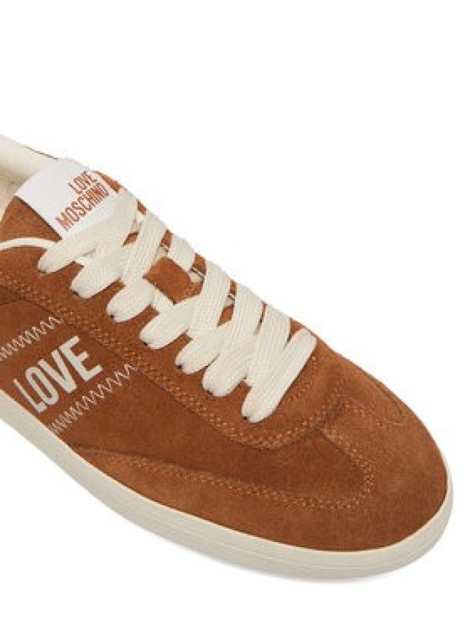 LOVE MOSCHINO Sneakersy JA15272G1PIG0210 Brązowy jasny