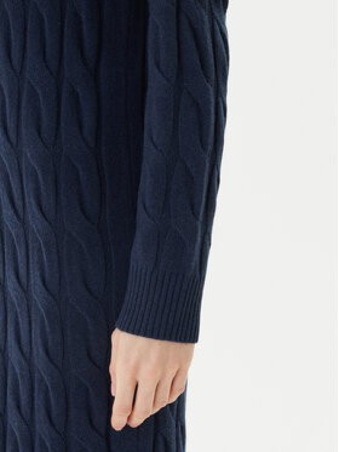 Tommy Hilfiger Sukienka dzianinowa WW0WW46429 Granatowy Slim Fit