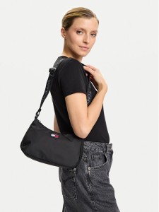 Tommy Jeans Torebka Tjw Ess Daily Shoulder Bag AW0AW17888 Czarny