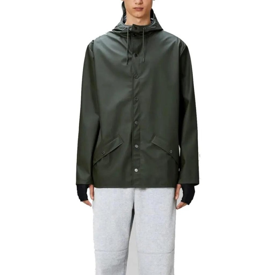 Kurtka RAINS 12010R LONG JACKET W3 Zielony