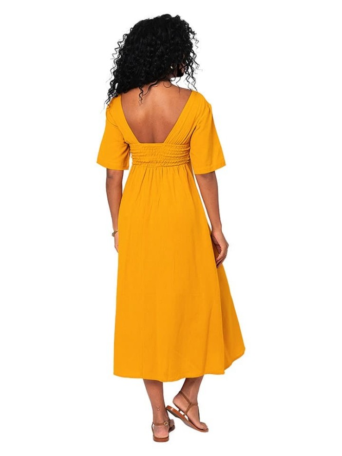 Aller Simplement Sukienka w kolorze żółtym rozmiar: 34/36