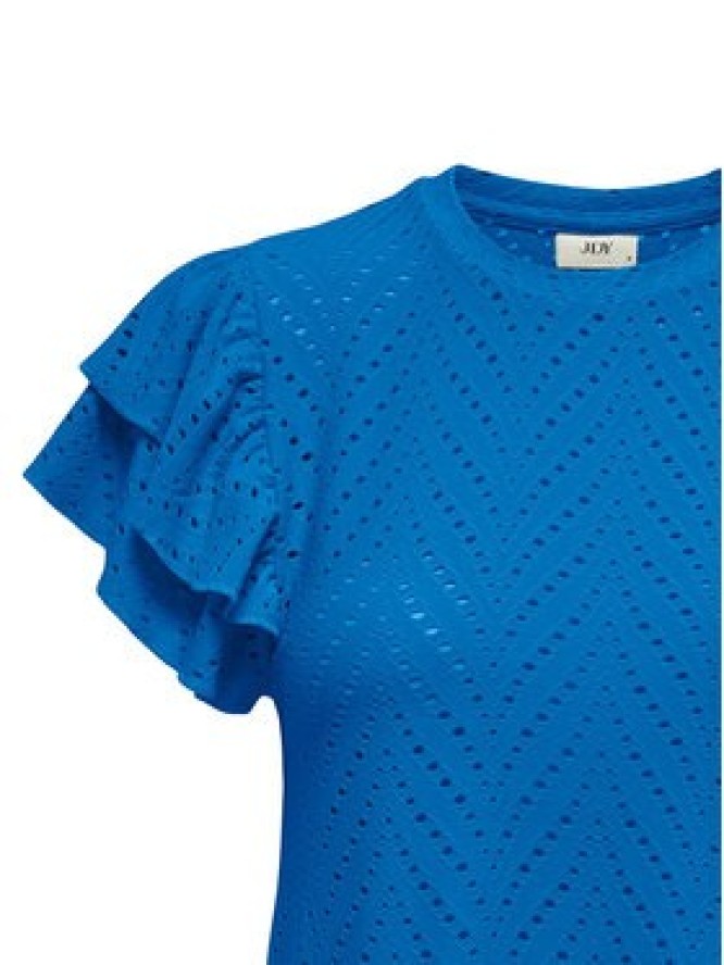 JDY Bluzka Carla 15351452 Niebieski Regular Fit