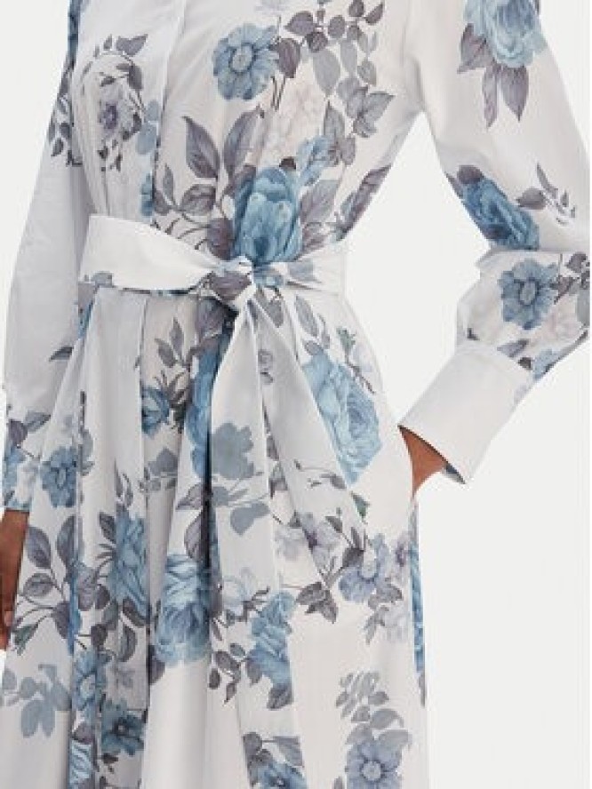 Marella Sukienka koszulowa Formica 2613221161 Błękitny Regular Fit