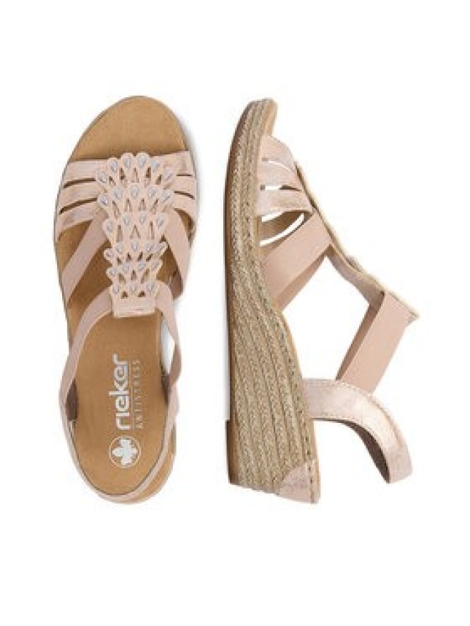 Rieker Sandały CEO-62436-31 Różowy