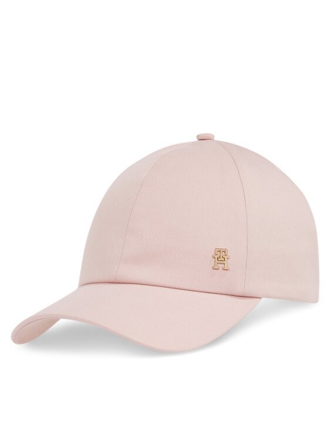 Tommy Hilfiger Czapka z daszkiem Elevated Chic Soft Cap AW0AW17138 Różowy