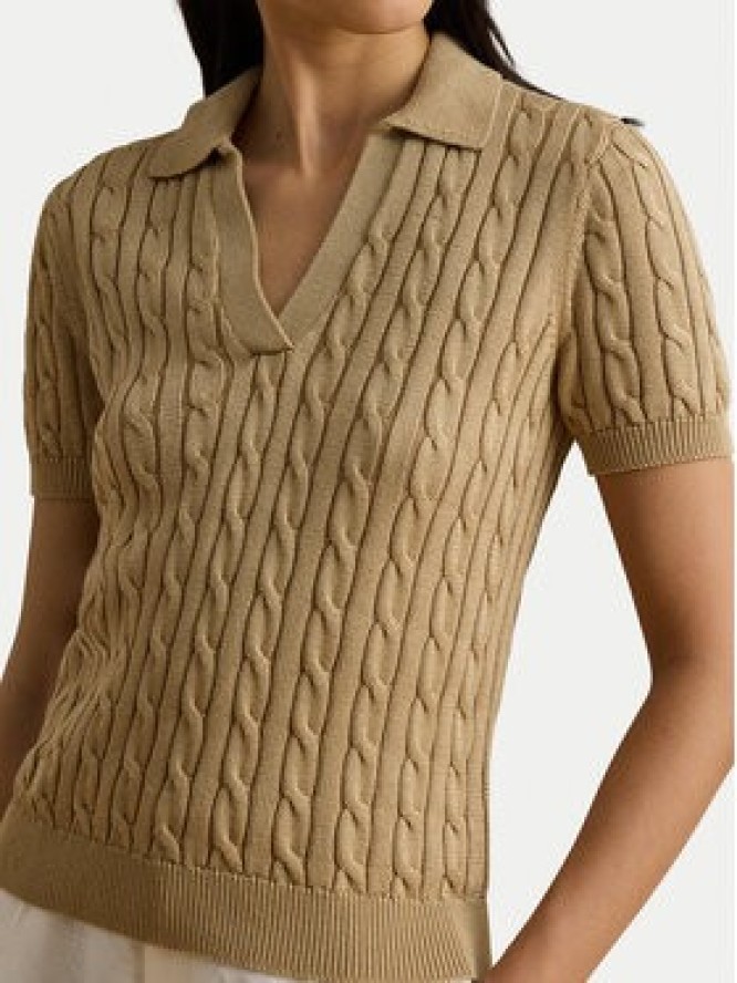LAUREN RALPH LAUREN Polo 200P14041006 Beżowy Regular Fit