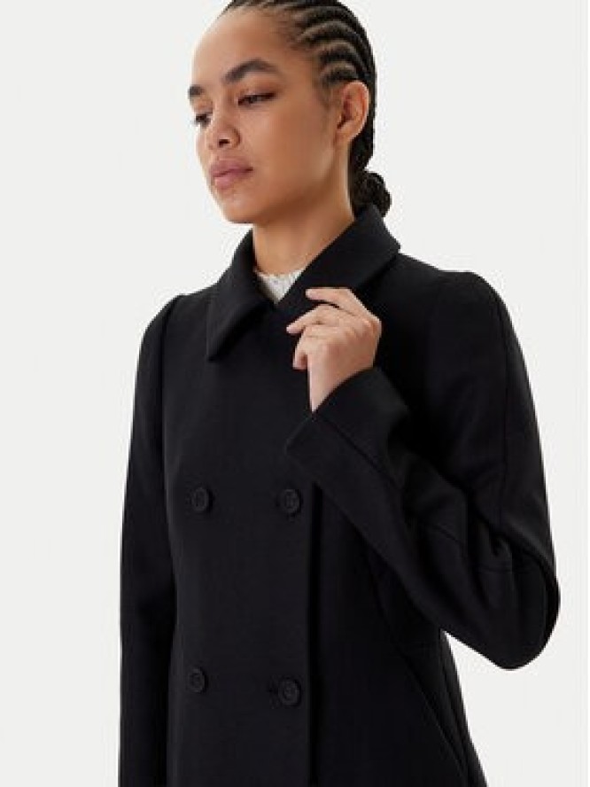 BOSS Płaszcz wełniany Cale 50550723 Czarny Relaxed Fit