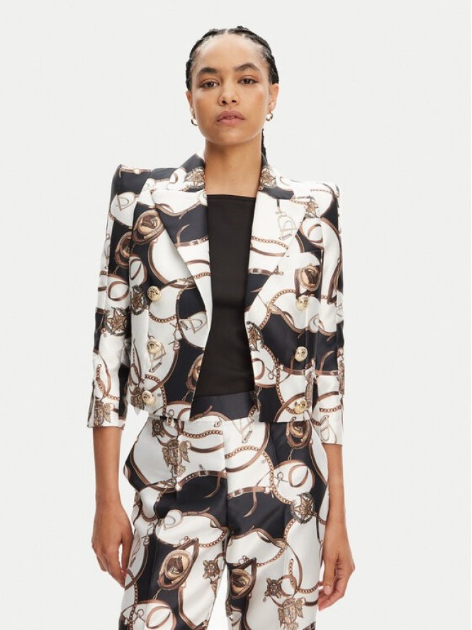 Babylon Marynarka S00704 Biały Regular Fit