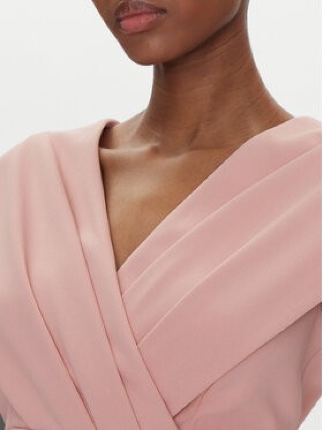 Rinascimento Sukienka koktajlowa CFC0122760003 Różowy Regular Fit