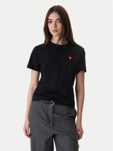 HUGO T-Shirt Damacia 50562145 Czarny Regular Fit