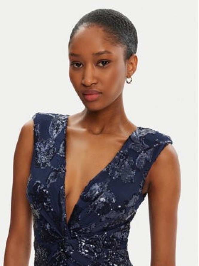 Rinascimento Sukienka wieczorowa CFC0123067003 Granatowy Regular Fit