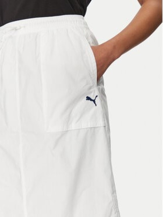 Puma Spódnica trapezowa Future Archive 629784 Biały Relaxed Fit
