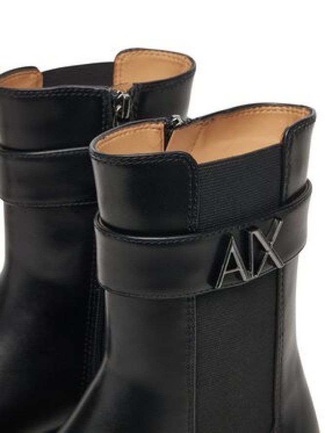 Armani Exchange Botki XW001634 AF17474 UC001 Czarny
