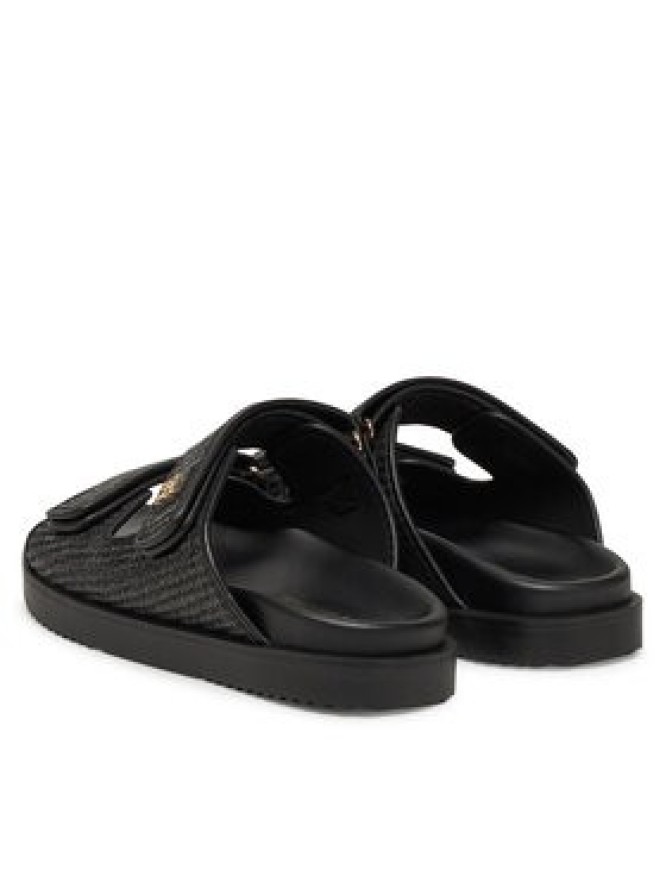 Tommy Hilfiger Klapki DOUBLE STRAP RAFFIA FW0FW08940 Czarny