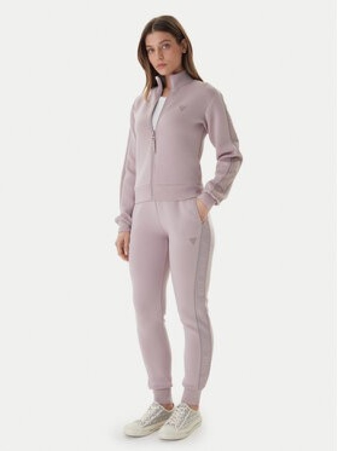 Guess Spodnie dresowe Allie Scuba V2YB18 K7UW2 Fioletowy Regular Fit