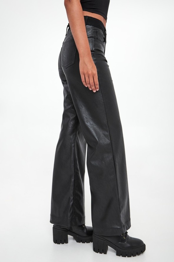 Spodnie damskie z ekoskóry LIU JO