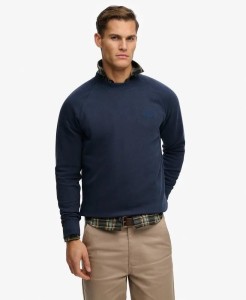superdry Bluza Raglan Essential Logo Luźny krój – CLASSIC NAVY