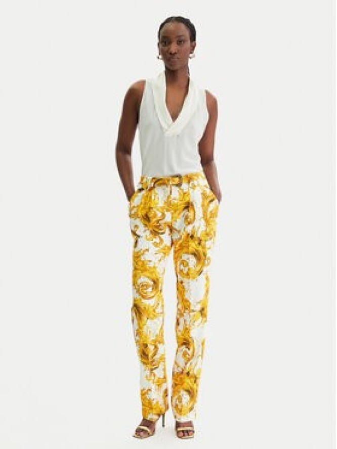 Versace Jeans Couture Spodnie materiałowe 80HAA111 NS756 Biały Regular Fit