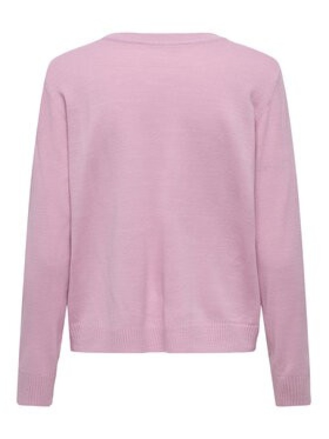 ONLY Sweter Xmas Shine 15355004 Różowy Regular Fit