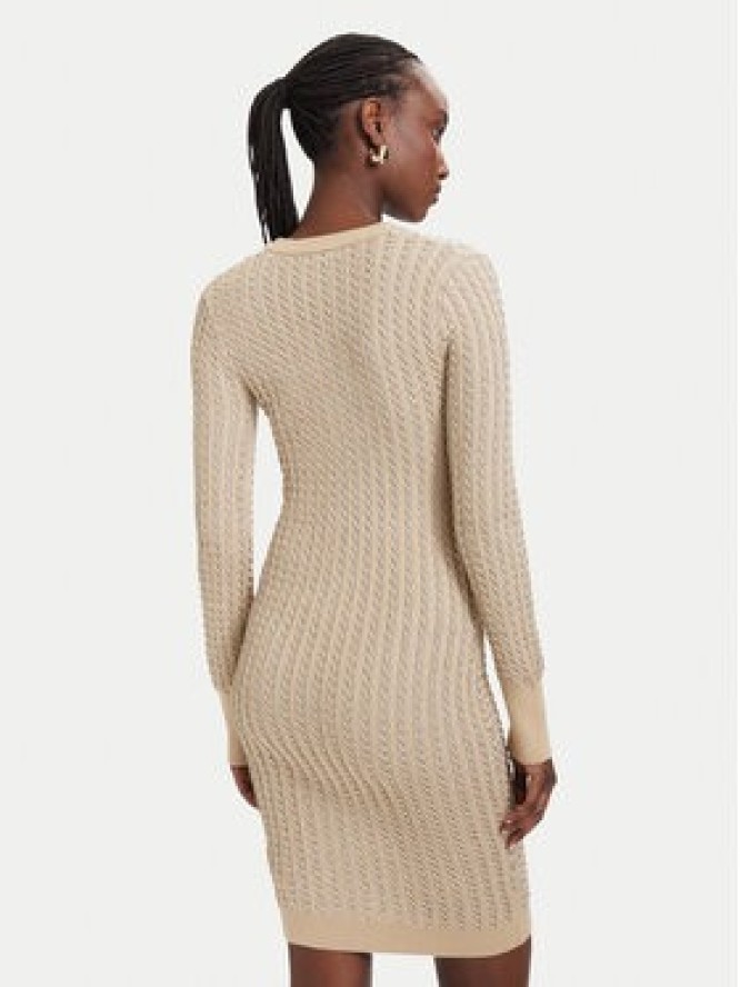 Guess Sukienka dzianinowa W5RK09 Z3KT0 Beżowy Bodycon Fit