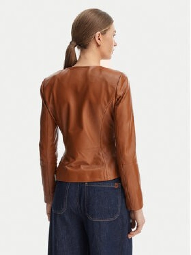 Marciano Guess Kurtka skórzana G6GL02 L0083 Brązowy Regular Fit