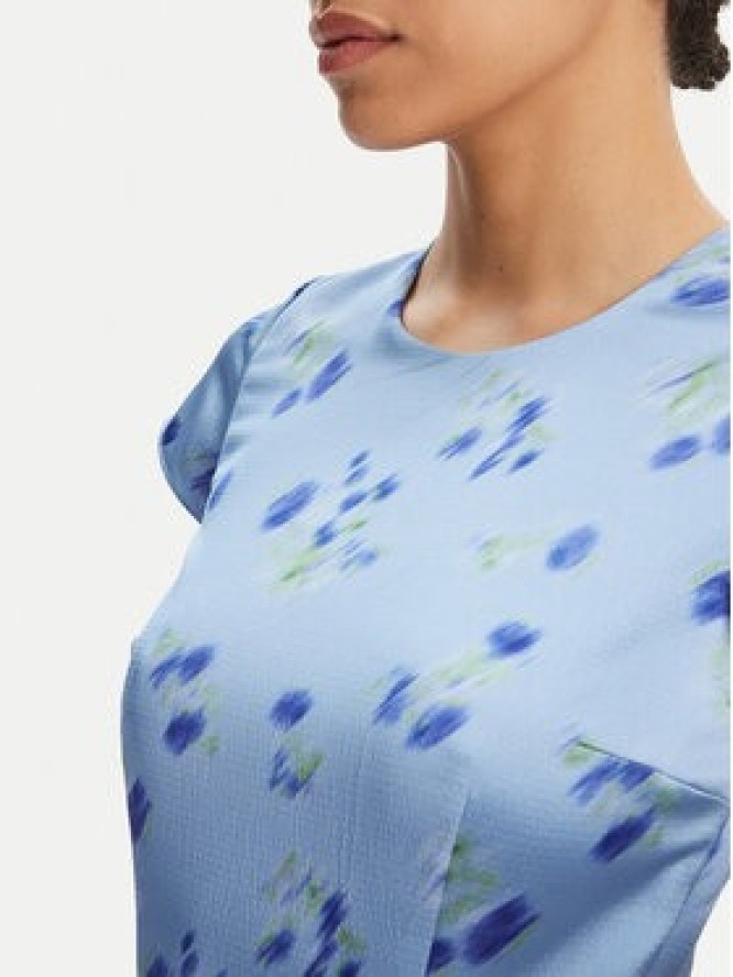 HUGO Sukienka wieczorowa Kamela 50530483 Niebieski Regular Fit