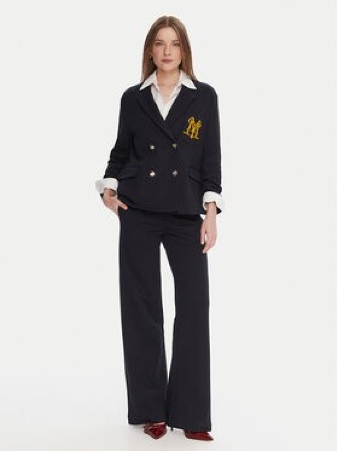 Maryley Marynarka 25IB288/M02/07BL Granatowy Regular Fit
