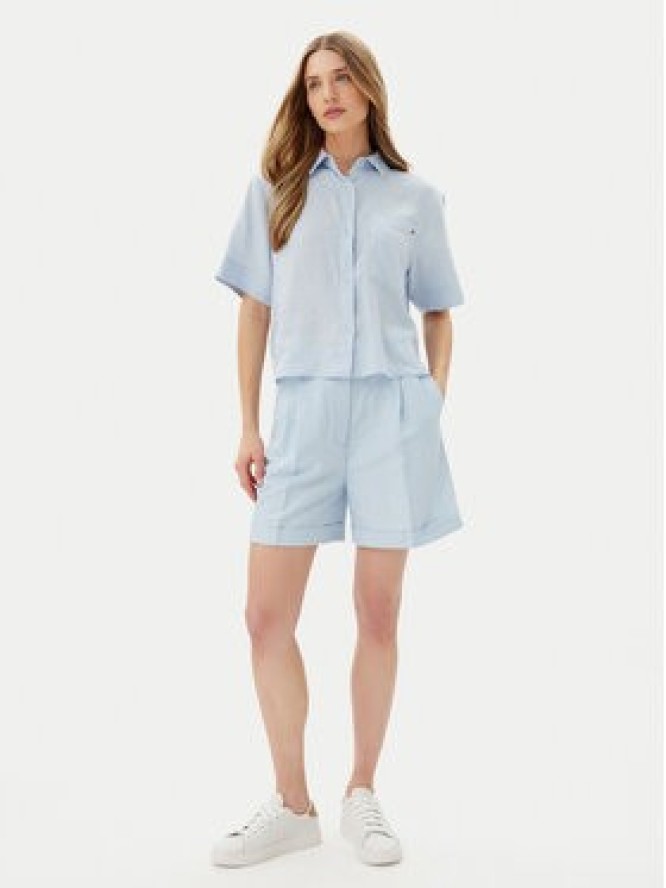 Tommy Hilfiger Szorty materiałowe WW0WW44767 Błękitny Regular Fit