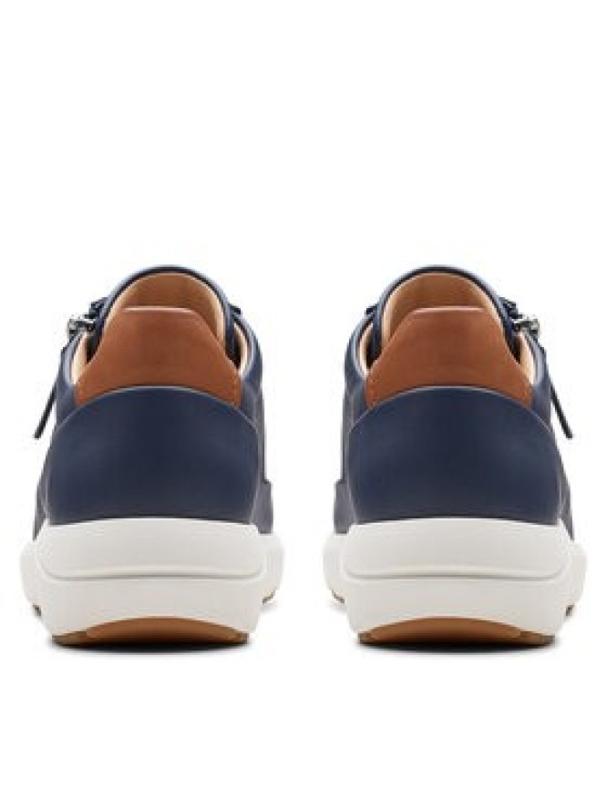 Clarks Sneakersy Tivoli Zip 26176649 Granatowy