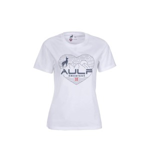 Koszulka damska AULP ROSSI bawełniana oddychająca luźny krój