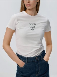 T-shirt z nadrukiem - biały