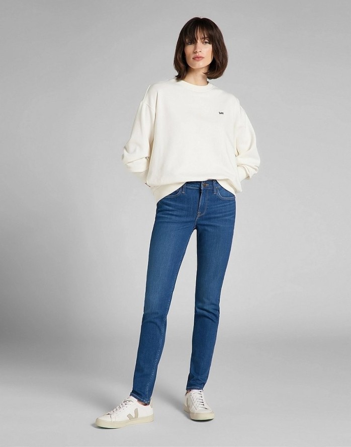 LEE SCARLETT DAMSKIE SPODNIE JEANSOWE JEANSY DARK AYA L526OPSO 112140203