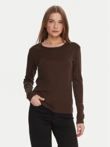 United Colors Of Benetton Bluzka 3GA2E16F9 Brązowy Regular Fit
