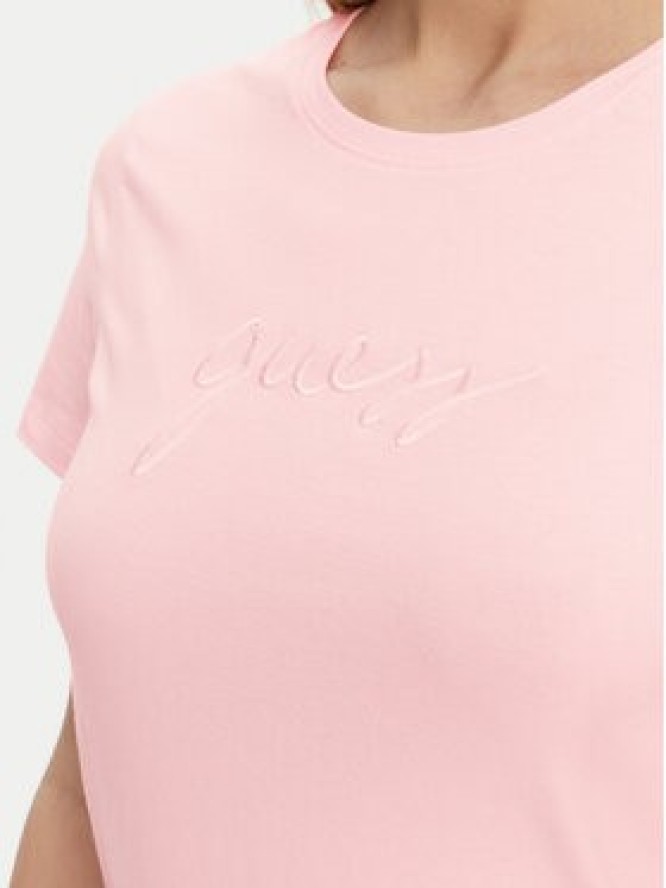 Guess T-Shirt O5GI02 KBBU1 Różowy Regular Fit