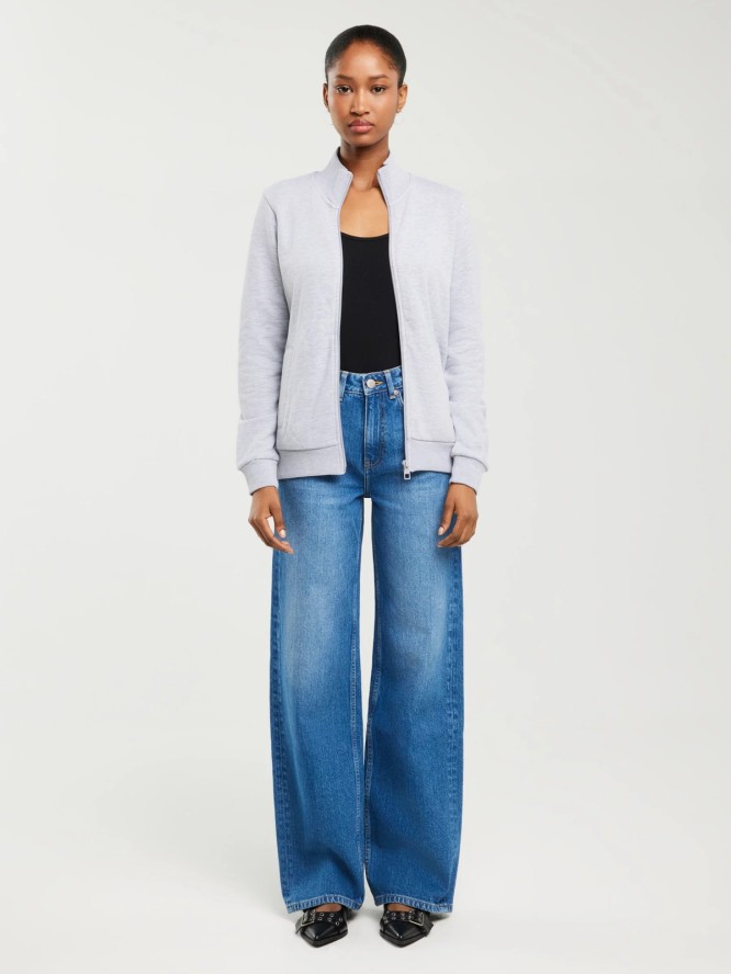 Bluza damska ze stójką szara Chita 901