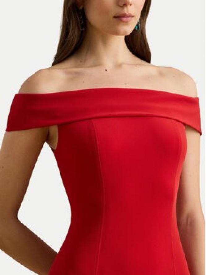 LAUREN RALPH LAUREN Sukienka wieczorowa 253982109004 Czerwony Slim Fit