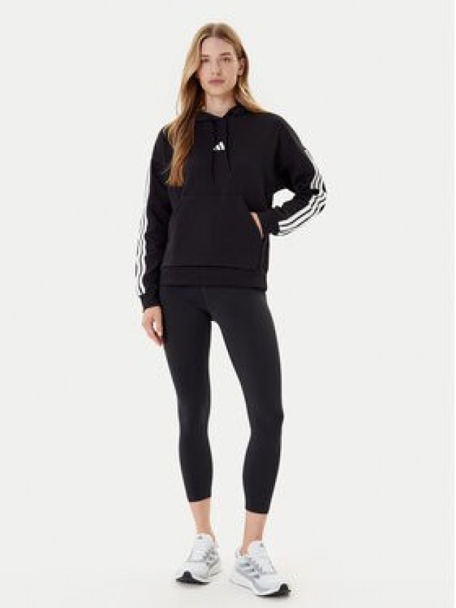 adidas Bluza Essentials 3-Stripes JX2538 Czarny Regular Fit