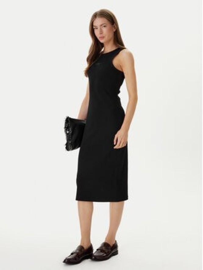 Calvin Klein Jeans Sukienka codzienna Monologo Baby LV047F242G Czarny Slim Fit