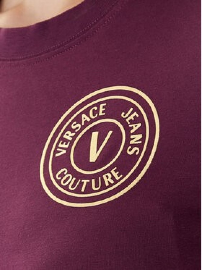 Versace Jeans Couture Sukienka codzienna 79HAOT00 CJ03T Bordowy Slim Fit