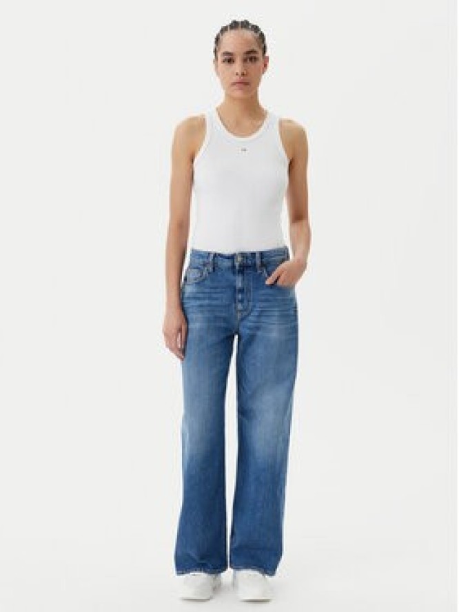 Tommy Jeans Jeansy Mia DW0DW20062 Granatowy Relaxed Fit